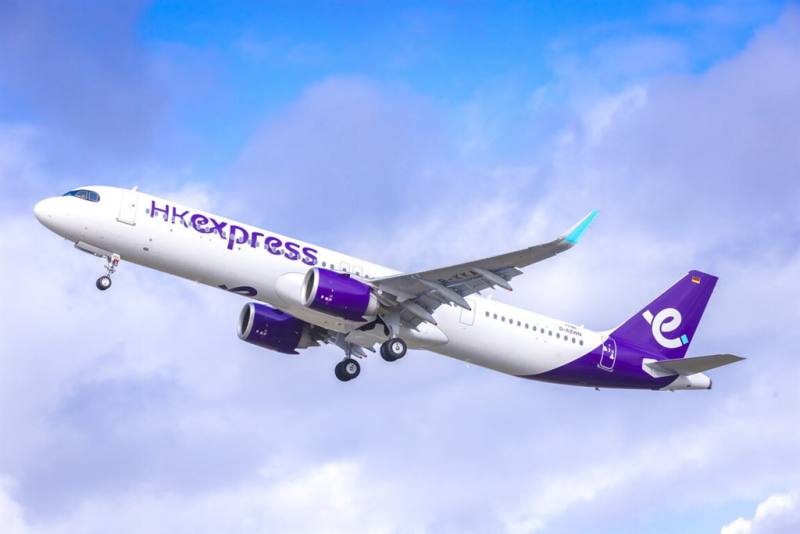 An airplane of HK Express Airways. Photo courtesy of Hualien County government