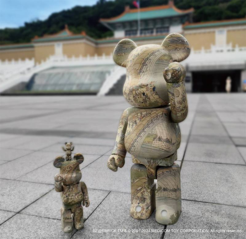 故宮×BE@RBRICK 限量版1000%《清明上河圖》聯名款庫柏力克熊10/25起限量發售