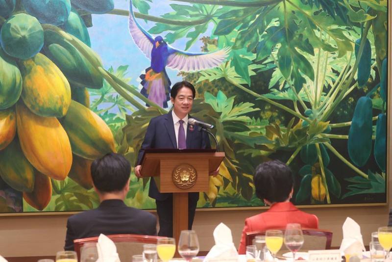 President Lai addresses a delegation from the Japanese Diet visiting to take part in the 2024 National Day Celebration of the Republic of China (Taiwan).