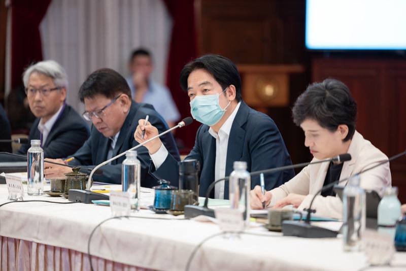 President Lai Ching-te presides over the second meeting of the National Climate Change Committee.