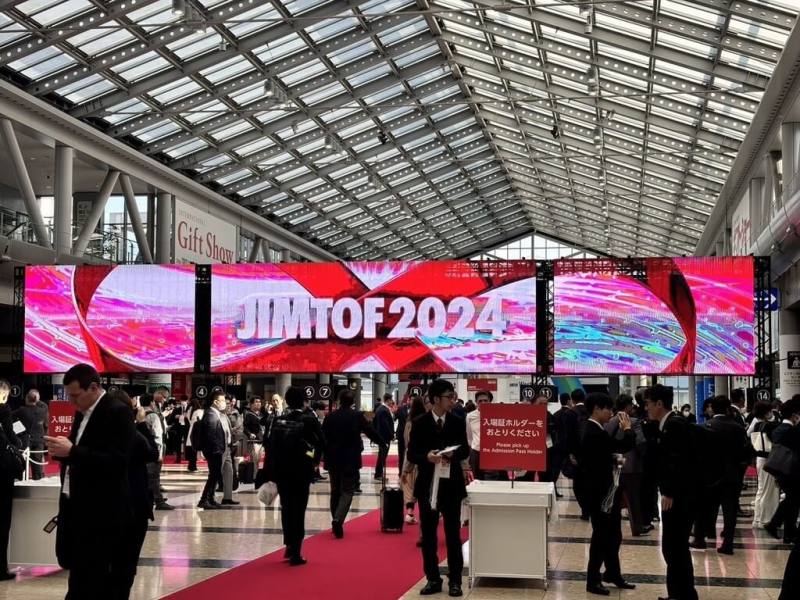 日本國際工具機展覽會（JIMTOF 2024）5日起至10日在東京國際展示場（Tokyo Big Sight）舉行，展會規模創下歷史新高。（台灣工具機公會提供）