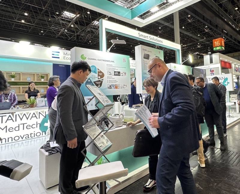 「Taiwan MedTech Innovation Pavilion」（臺灣創新技術專館），整合仁寶、達擎、鴻海、佳世達等11家國內醫材大廠，於MEDICA展會共同亮相，期透過此展加速開拓國際市場，將臺灣優質醫材供應鏈推向全球。