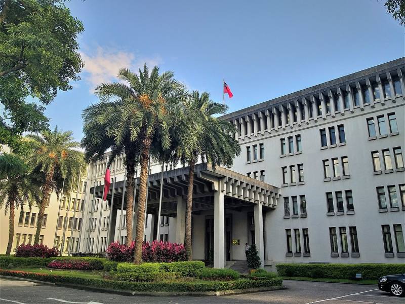 Taiwan's MOFA building in Taipei.