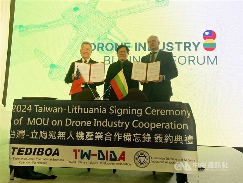 Drone makers from Taiwan, Lithuania sign 2 MOUs