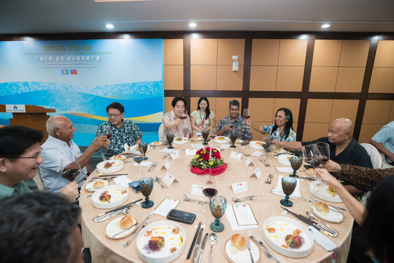 賴清德總統「繁榮南島 智慧永續」之旅，於帛琉當地時間6日下午（臺北時間同日午間）舉行答謝午宴