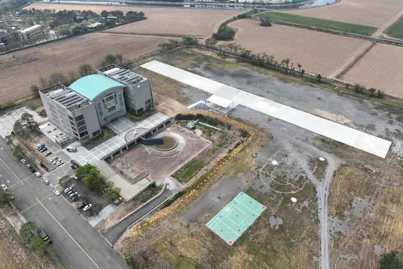 An aerial shot of the Asia UAV AI Innovation Application R&D Center in Chiayi County. Photo courtesy of Ministry of Economic Affairs Dec. 21, 2024