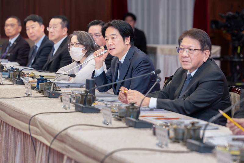 President Lai Ching-te presides over the second meeting of the Whole-of-Society Defense Resilience Committee.