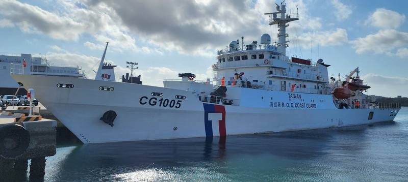 海巡署1000噸級巡防艦連江艦（圖）進駐澎湖，近期在七美西南海域執勤，成功驅離多艘越界中國漁船，讓台灣漁船能安心進行捕撈作業