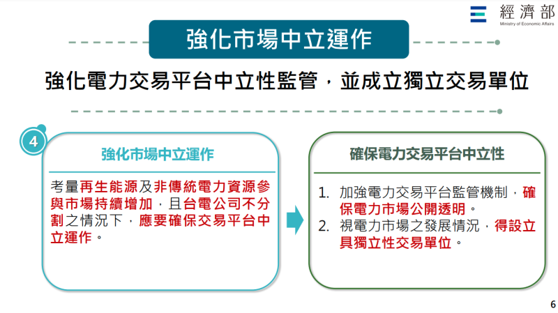 強化市場中立運作