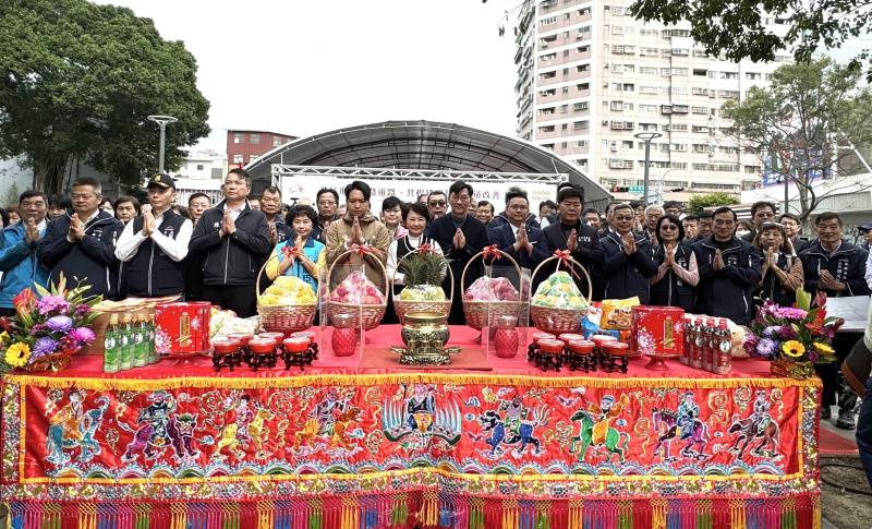 內政部次長董建宏5日出席「臺中市北區進化北路(中清路至崇德路)道路、共桿建置及人行道改善工程」完工典禮