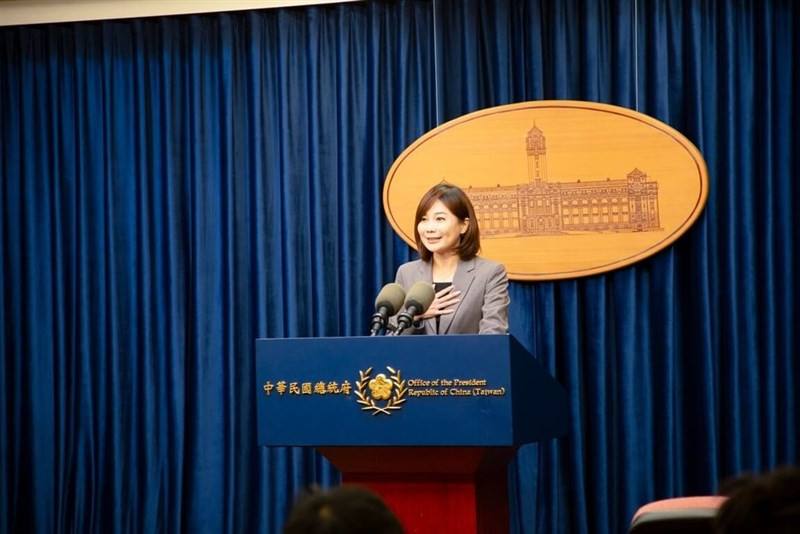 Presidential Office spokesperson Karen Kuo on Saturday says Taiwan will continue to deepen the trilateral security partnership with the U.S. and Japan. Photo courtesy of the Presidential Office