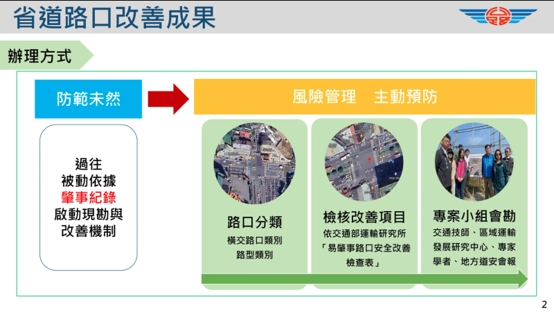 「路口改善道安成效」報告