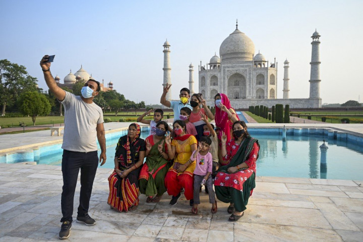 印度觀光勝地泰姬瑪哈陵（Taj Mahal）重新開放。