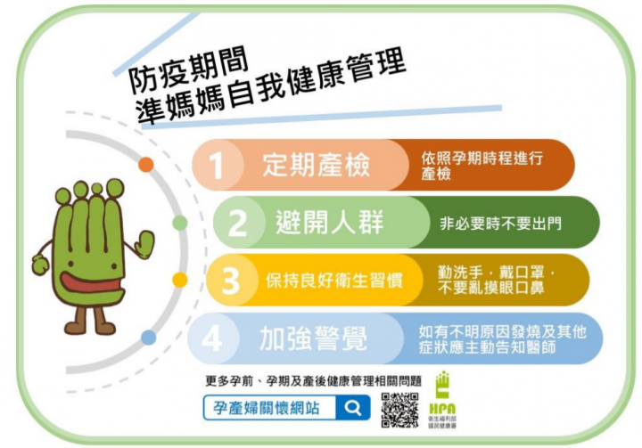 防疫期間，準媽媽的自我健康管理