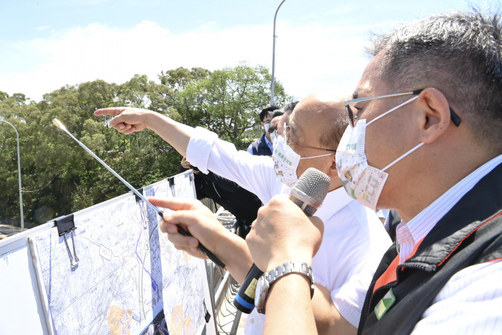 政院長蘇貞昌視察國道3號增設高原交流道工程