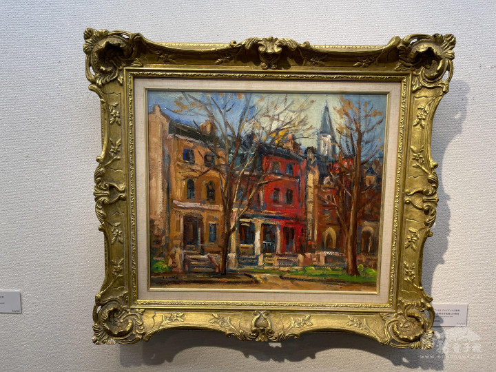 楊三郎繪製在美國時所住的宿舍