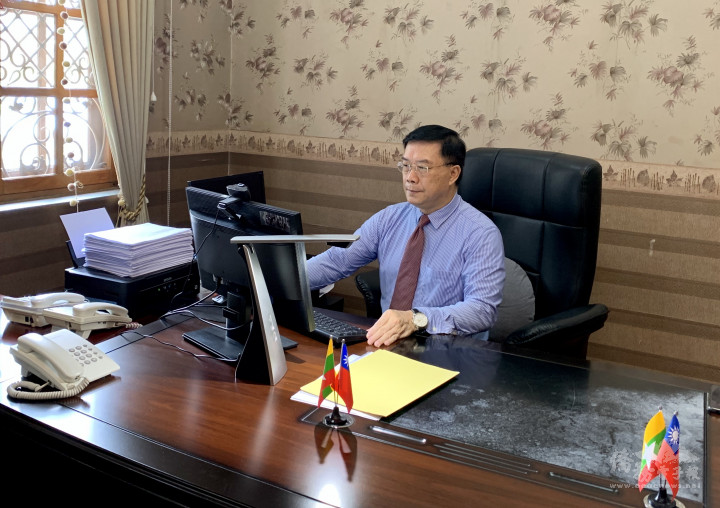 李朝成代表處主持緬甸新冠肺炎疫情線上因應會議