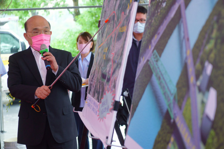 汐止交流道改善工程動工  蘇揆：中央、地方合作 紓解新北市交通困難環節