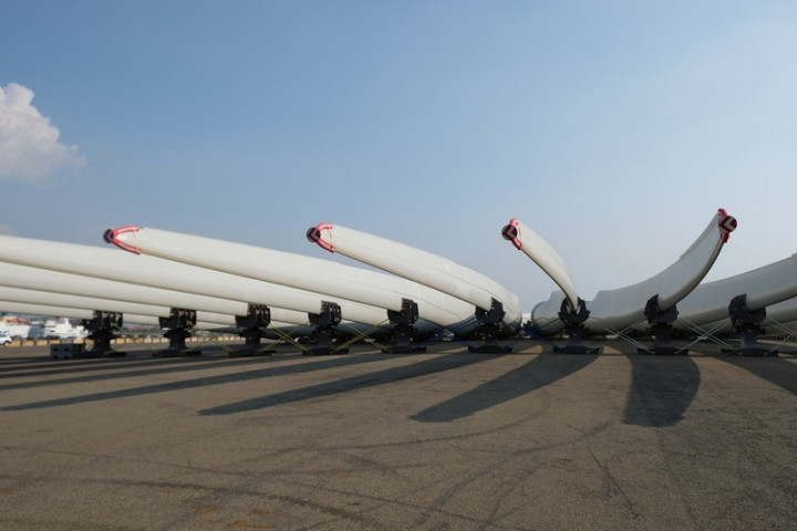 台中市政府與台中港務分公司合作建置「台中港離岸風電產業專區」，打造離岸風電綠能供應鏈，讓台中成為亞太離岸風電零組件製造中心及指標性產業重要樞紐。（台中市政府提供）