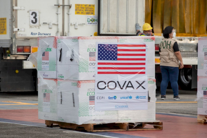 圖為美國透過COVAX機制捐贈的疫苗。 (圖:美國國務院)