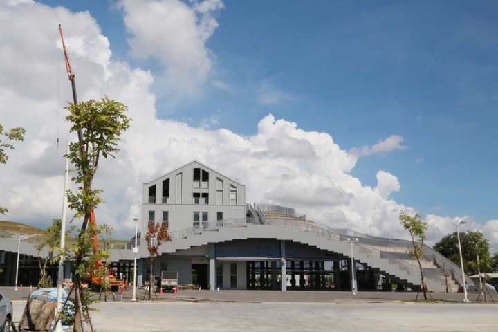 興建總經費超過新台幣8億元的台南市新化果菜市場預定在9月中旬完工，111年6月開始營運。（台南市政府提供）