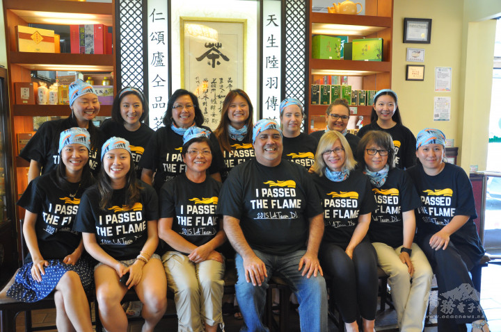 美國洛杉磯海外傑出青年孟心韻僑務促進委員建議｢世界警消防運動會｣翻譯人員訓練代表團在洛杉磯華僑文教服務中心辦理。