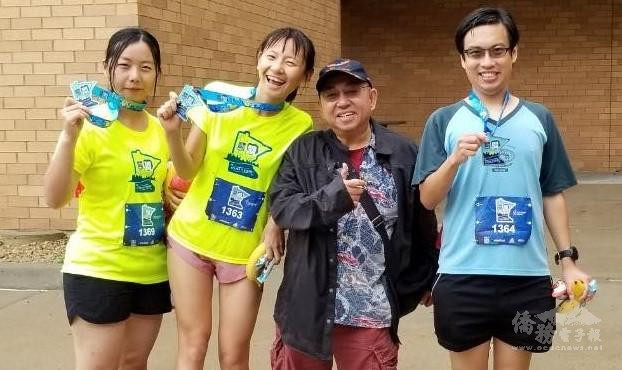 陳迺傑理事（右二）與臺灣選手合影