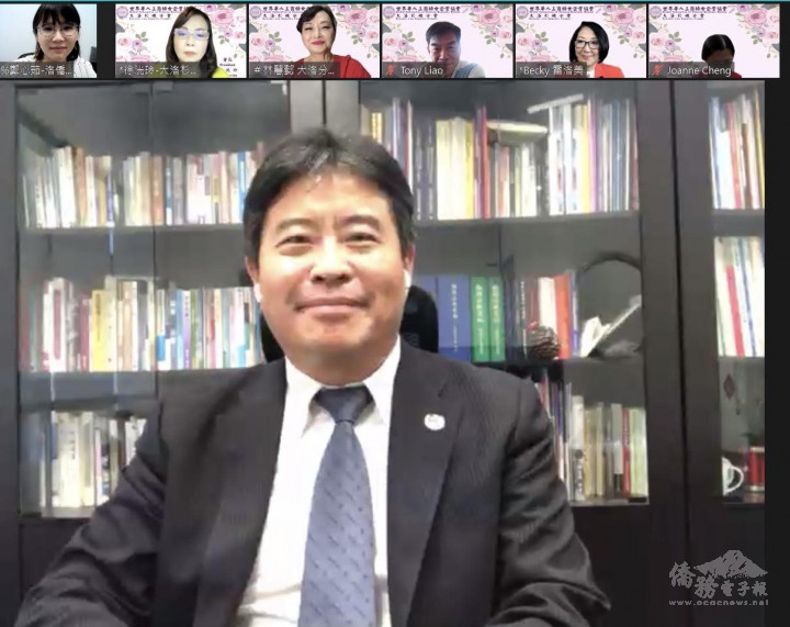 洛僑中心主任張皓鈞致詞