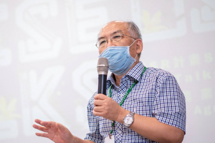 成功大學生命科學系特聘教授蔣鎮宇以生物領域研究成果，獲印度STAIR進步論壇終生研究獎肯定。（蔣鎮宇提供）