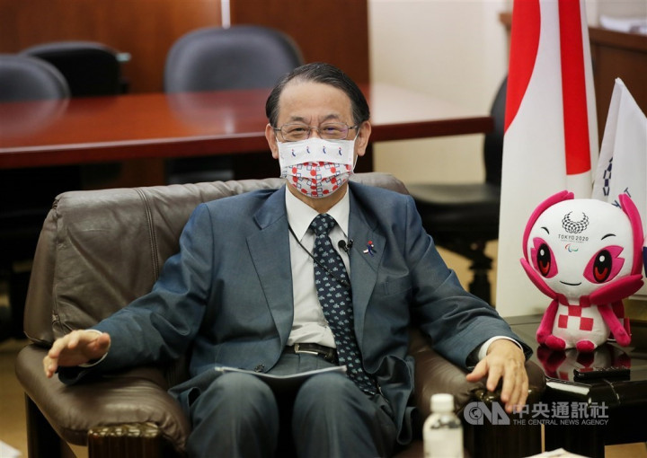 Hiroyasu Izumi, Japan's chief representative to Taiwan. CNA photo Sept. 6, 2021