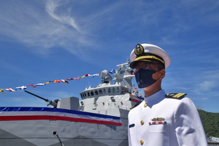 海軍塔江艦成軍暨快速布雷艇交艇典禮，9日在蘇澳中正基地舉行