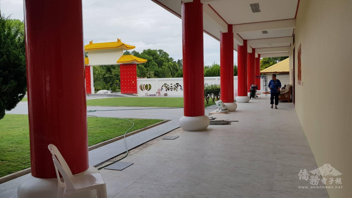 文史館走廊修葺中