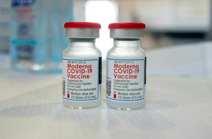 美國生技公司莫德納(Moderna)生產的COVID-19疫苗