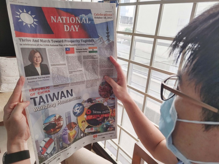 中華民國駐印度代表處6日在「印度人報」刊登國慶特刊，介紹台灣在各方面發展狀況，以及台印夥伴關係。