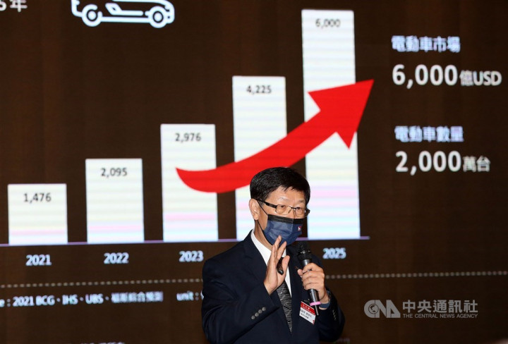 Hon Hai Group Chairman Liu Young-way. CNA photo Oct. 20, 2021