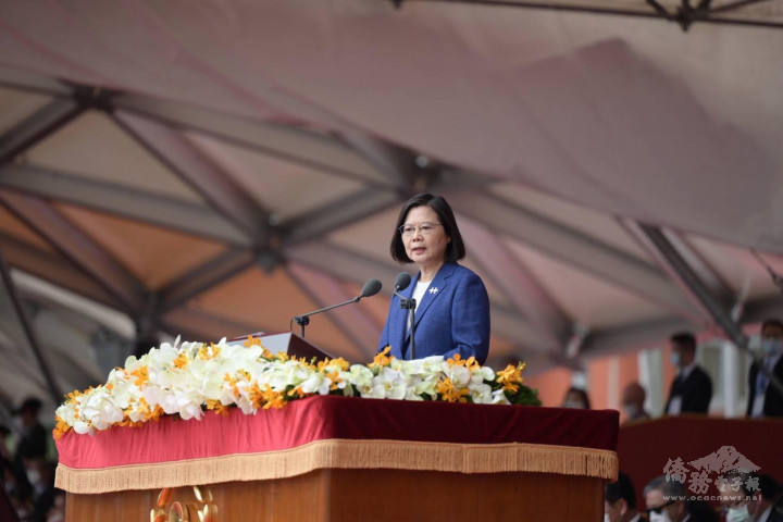 蔡英文總統國慶致詞 主張維持現狀「全力阻止現狀被改變」