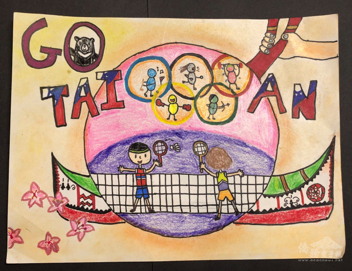 初級組第一名西雅圖華文學校Gracie-奧運臺灣go