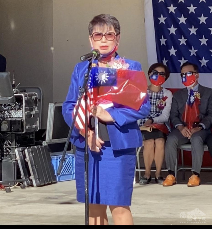 主辦單位加州臺灣同鄉聯誼會會長謝傳佐致詞