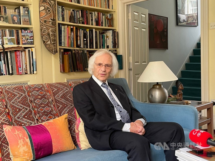 Marc Feldmann at his home in London. CNA photo Nov. 24, 2021