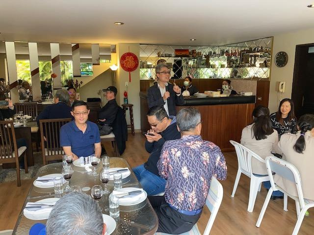 李代表岳融偕同仁與旅秘魯台僑烤肉聯歡