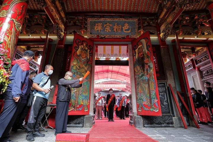 副總統出席「民雄大士爺廟三級古蹟整修後入火安座大典」