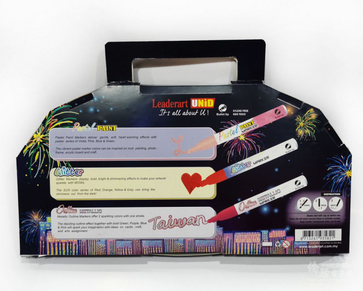 Special edition 12 colors Markers kit of Leaderart
