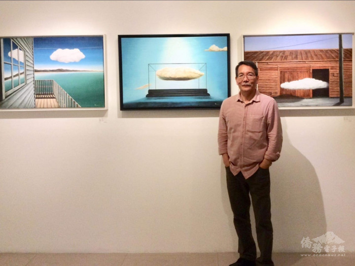 2018年10月翁樹木在臺北「敦煌藝術中心」舉行個展