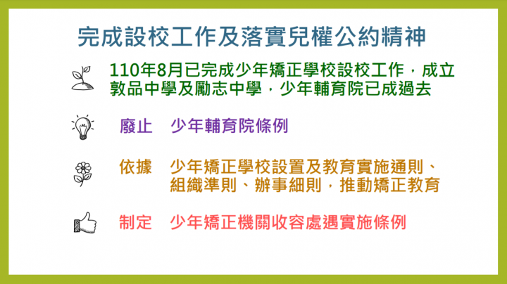 因應少年輔育院改制少年矯正學校 行政院會通過廢止「少年輔育院條例」