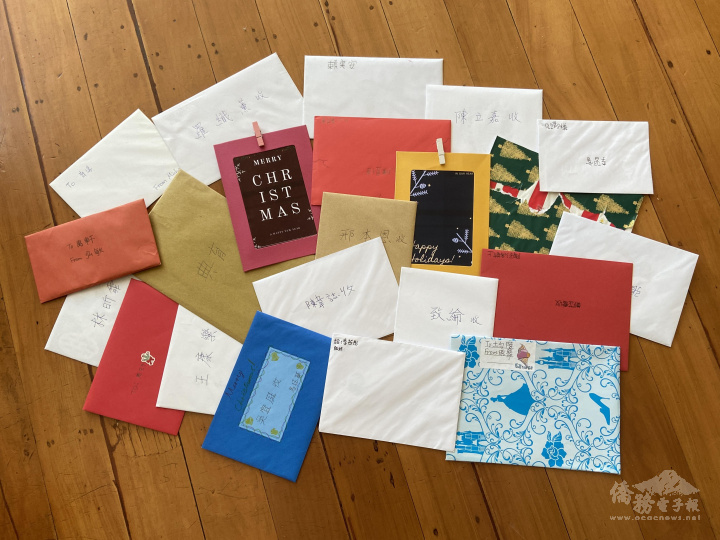 紐西蘭學生寄聖誕卡給臺灣學伴