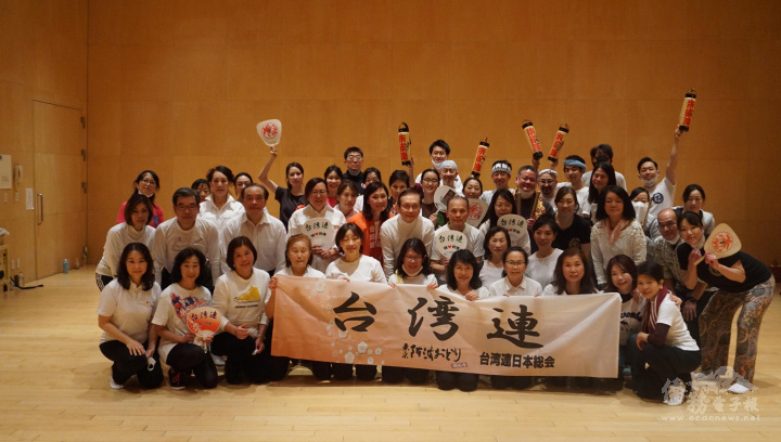 臺灣連與朱雀連練習完後合影留念