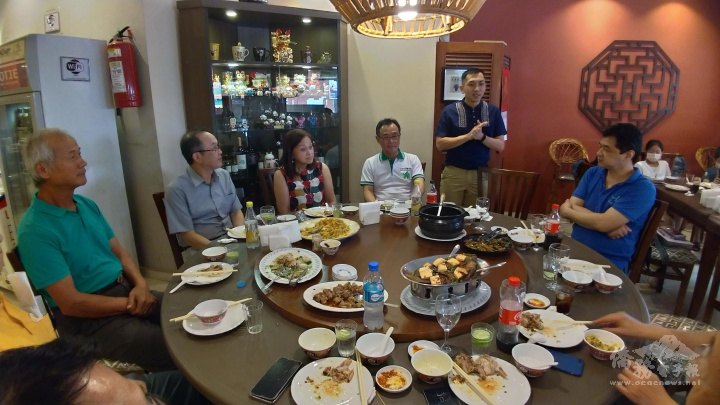 僑務秘書廖建勛出席交接餐會並鼓勵新任團隊會務昌隆