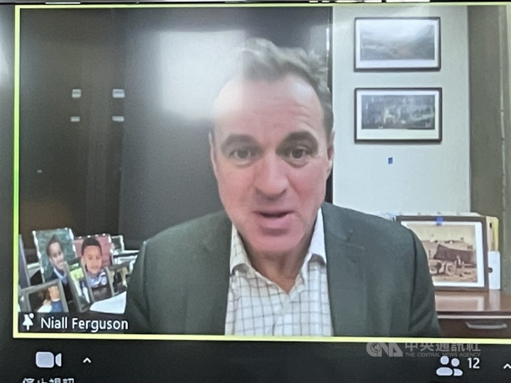 British historian Niall Ferguson. CNA photo Jan. 15, 2022