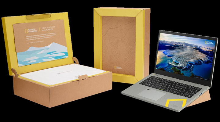 The National Geographic edition of Acer's Aspire Vero models. Photo courtesy of Acer Jan. 4, 2022