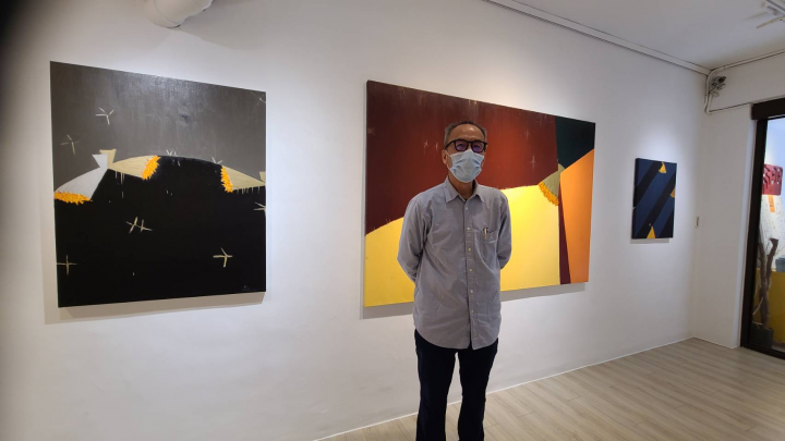 劉永仁在繪畫構圖、色彩上不斷鑽研，每一次個展都讓自己的藝術生命探索再往前邁進。